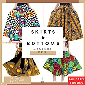 (10 pcs for $100) Women's African SKIRTS / Bottoms - Assorted Box