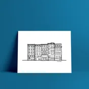 Boston Row House Print II