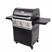 Deluxe Black 3-Burner Gas Grill