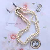 17.5" Long 2 Row Cultured Pearl Necklace