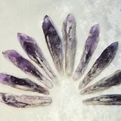Amethyst Elestial Dragon Tooth Wands