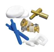 Danco Zero Cut Bolts Toilet Bolts and Caps Brass/Plastic For Universal