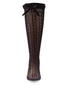 Memoi Crochet Bow Knee High - MKF-7263