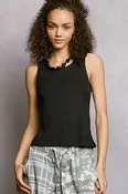 POL Mesh Edge Split Back Detail Tank