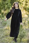 CHLOE CRUSHED VELVET MAXI