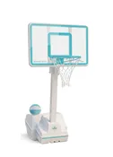 Pro Dunk Silver In-Ground Adjustable Basketball Goal with 54″ Glass Backboard