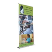 33" Retractable Banner Stand,  83" Tall Graphic and Case