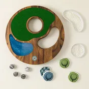 2-in-1 Golf & Cornhole Outdoor Toss Game