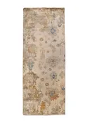 Oriental Rug Indian Handmade Area Transitional 4'6"x11'8" (5x12) Orange Orange Abstract Design #A36518