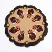 Handmade Ladybug Wool Felt Table Mat