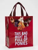 BAG FULL OF PONIES HANDY TOTE-BLUE Q
