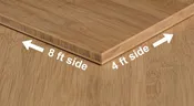 3/4 Inch Carbonized Horizontal Unfinished Bamboo Plywood