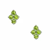 Asher Studs Sterling Silver Peridot