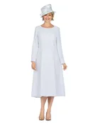 1pc Washable Paneled A-line Simple Dress