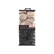 Kitsch  Satin Sleep Pillow Scrunchies (Black/Gold)
