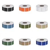 Action Target 7/8" Square Bullet Hole Repair Target Pasters - Roll of 1,000