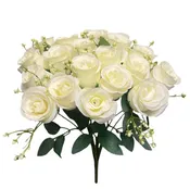 16'' Rose Bud Bush ( INT2522-#7 Cream )