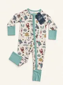 Coastal Zipper Baby Romper