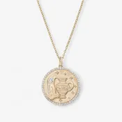 Aquarius Token Zodiac Necklace