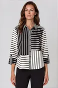 Beau Chemise Mixed Stripe Blouse