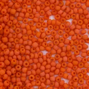 10SV136-15M: Antique Venetian 10/0 Seed Bead Frosted Opaque Orange #15 - 10 Grams