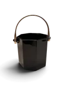 Vintage Luminarc Arcoroc Octime Black Glass Ice Bucket — Urban Redeux