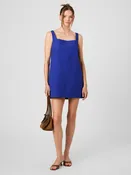 Alissa Cotton Shift Mini Dress in Electric Indigo