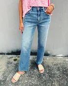 DAZE: REBEL MID RISE ANKLE SLIM STRAIGHT - REAL DEAL