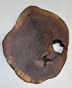 Black Walnut Lazy Susan on Black Walnut base