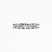 5 Stones Diamond Diana Wedding Band in Platinum | Bixlers®