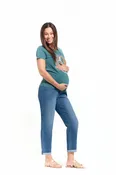 1822 Denim - 28" Maternity Boyfriend Jean w/ Bellyband in Erin