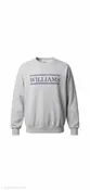 9oz Men's crewneck sweatshirt from Uscape Apparel® with Williams bar on the center chest. Ash