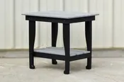 Outdoor Poly Coffee Table/End Table Driftwood Gray/Black