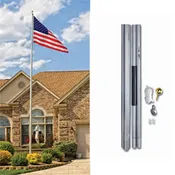 18 ft. Ground Set Residential Flagpole Kit