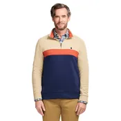 ADVANTAGE PERFORMANCE COLORBLOCK QUARTER-ZIP FLEECE - CAMEL HTHR