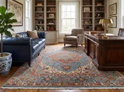 Blue Geometric Persian