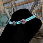 Beaded Choker Necklace "We Danced" by Cowgirl Confetti CCEC78