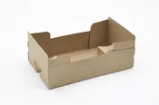 10″x5 7/8″x2 1/2-4″ Kraft “J” Tray 4-Cup Push Up Holder
