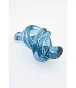 Batela USA Inc Sailor'S Knot Handblown Glass Blue 7.9x3.9x3.7