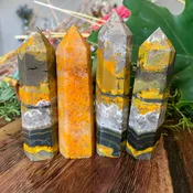 Bumble Bee Jasper Tower-  3.5 to 4 inches Tall