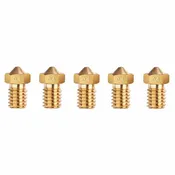 3D Printer Nozzle, Brass, E3D-V6 0.4mm (5-Pack)
