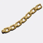 1980s Gold & Diamond Link Bracelet