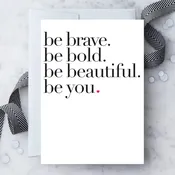 "be you" greeting card