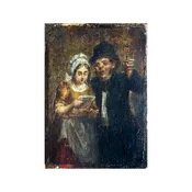 Adolf Friedrich Vollmer [1806-1875] : <i>Christmas greetings</i>, 1845.