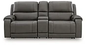 5Z - Pittson Power Reclining Sectional Loveseat with Console