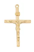 14 karat gold over sterling silver crucifix necklace
