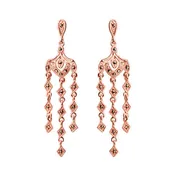 14kt Rose Gold Plated Marcasite Earrings