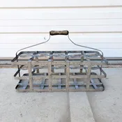 10 Wine Bottle Zinc Carrier from France