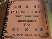1946-1947 Pontiac Shop Manual Supplement to 1941-1941