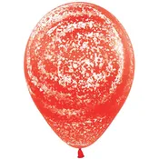 11" Graffiti Frosty Fashion Red (50ct)